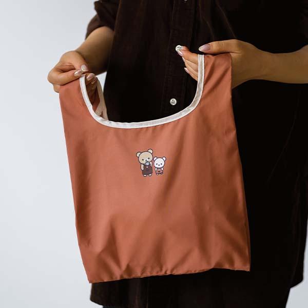Rilakkuma Foldable Eco Bag from 'Basic Rilakkuma Home Cafe' Theme San-X Japan