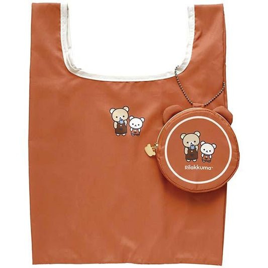 Rilakkuma Foldable Eco Bag from 'Basic Rilakkuma Home Cafe' Theme San-X Japan