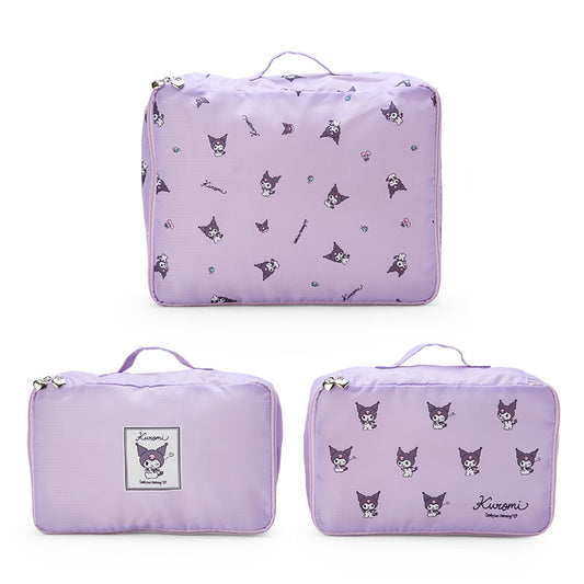 Sanrio Travel Pouch set of 3! (1 Big bag and 2 small bag) Kuromi Organizer Sanrio Japan